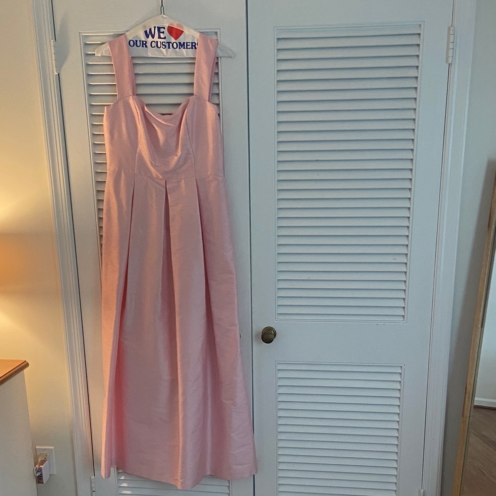 LulaKate Sleeveless Gown (peony, silk) 100% Shantung Silk - Picture 2 of 3